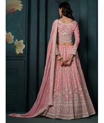 Sublime lehenga rose Kerani paiement sécurisé