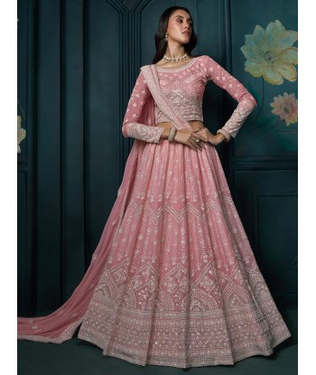 Sublime lehenga rose Kerani paiement sécurisé