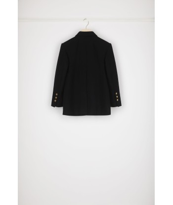 Iconic double-breasted jacket in wool and cashmere sur le site 