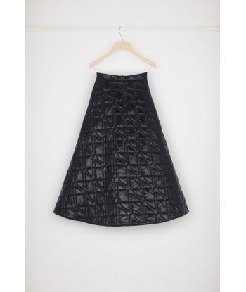 Quilted maxi skirt in recycled polyamide Profitez des Offres !