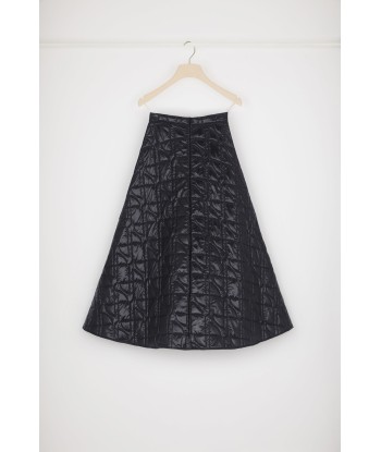 Quilted maxi skirt in recycled polyamide Profitez des Offres !