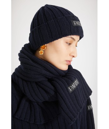 Ribbed wool scarf de la marque