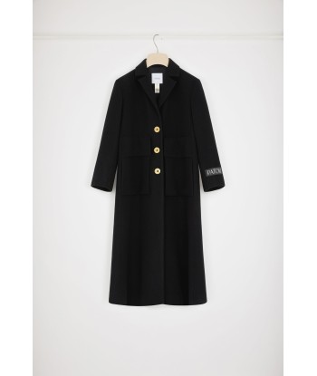 Maxi pocket coat in wool ouvre sa boutique