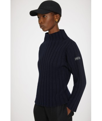 Wide rib knit jumper in wool and cashmere une grave pollution 