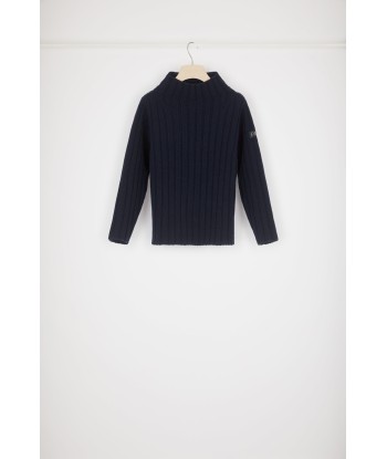 Wide rib knit jumper in wool and cashmere une grave pollution 