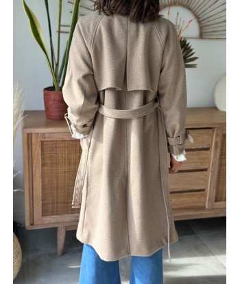 MANTEAU HANANE TAUPE d'Europe débarque