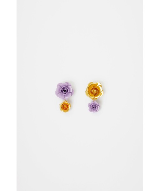 Double flower earrings Dans la société mordern