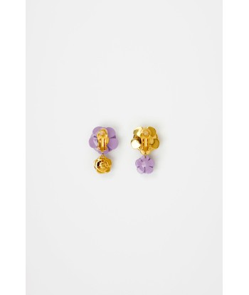 Double flower earrings Dans la société mordern