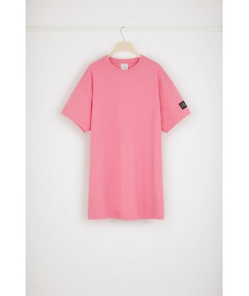 Detachable collar t-shirt dress in organic cotton en stock