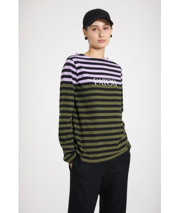 Multicoloured Breton top in organic cotton de l' environnement