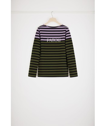 Multicoloured Breton top in organic cotton de l' environnement