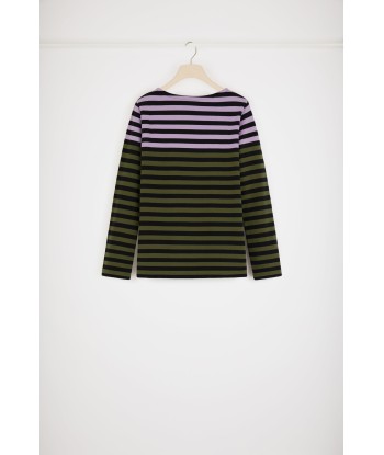 Multicoloured Breton top in organic cotton de l' environnement