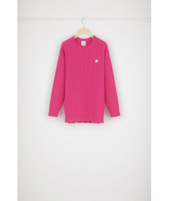 JP cable knit jumper in Merino wool de technologie