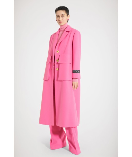 Maxi pocket coat in wool de l' environnement