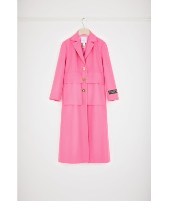 Maxi pocket coat in wool de l' environnement