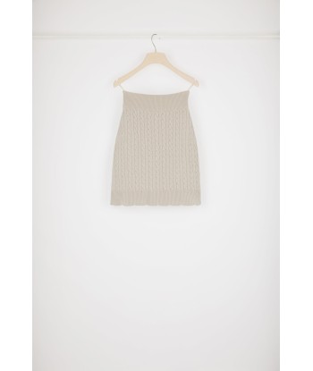 Cable knit skirt in Merino wool 50% de réduction en Octobre 2024