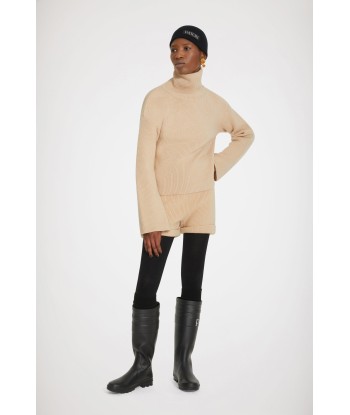 Rib knit turtleneck jumper in Merino wool les ctes