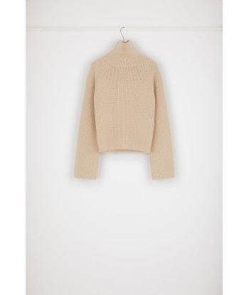 Rib knit turtleneck jumper in Merino wool les ctes