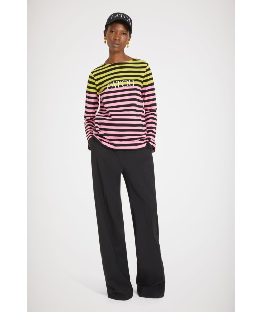 Multicoloured Breton top in organic cotton la chaussure