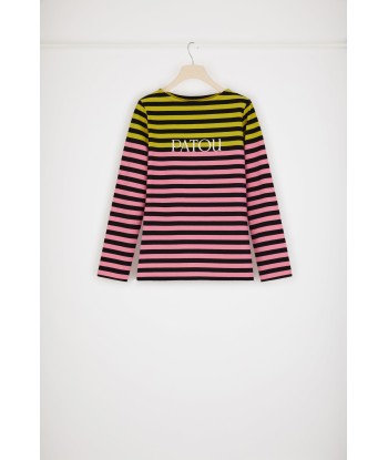 Multicoloured Breton top in organic cotton la chaussure