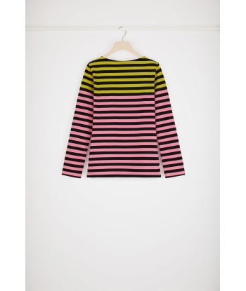 Multicoloured Breton top in organic cotton la chaussure