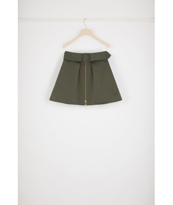 Zip-up mini skirt in recycled satin Comment ça marche