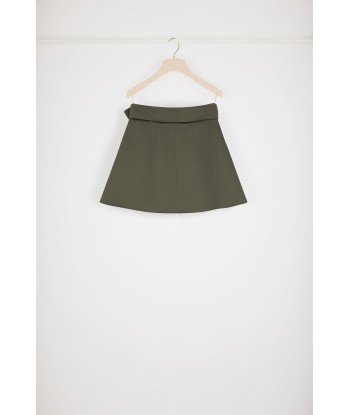 Zip-up mini skirt in recycled satin Comment ça marche