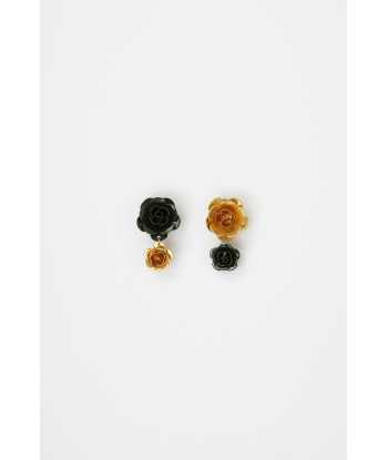 Double flower earrings la livraison gratuite