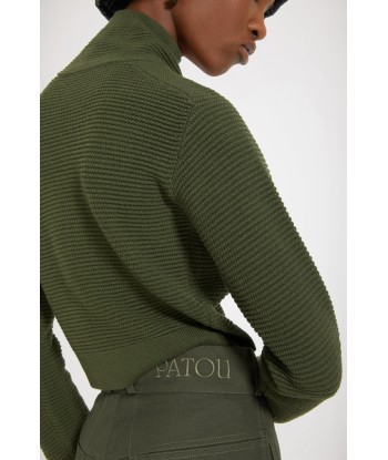 Zip-up knit blouson in virgin wool JUSQU'A -70%! 