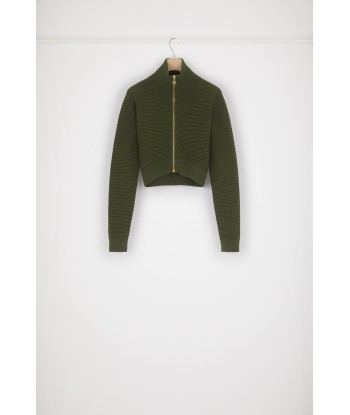 Zip-up knit blouson in virgin wool JUSQU'A -70%! 