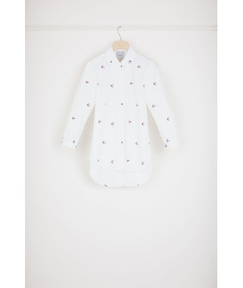 Embroidered baby shirt in organic cotton online