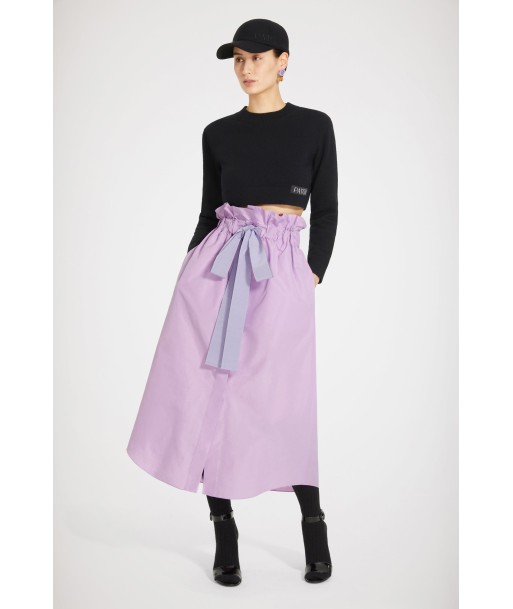 Drawstring grosgrain skirt in recycled faille acheter en ligne