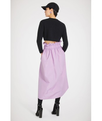 Drawstring grosgrain skirt in recycled faille acheter en ligne