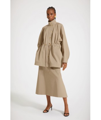 Drawstring parka in organic cotton gabardine 2 - 3 jours ouvrés.